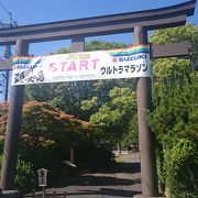 相撲の土俵がある神社