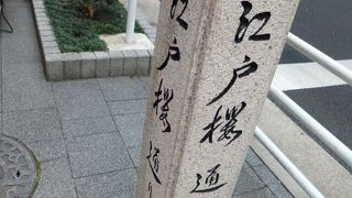 日本銀行の正面を通る道です