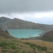 大きな火口湖を手軽に見れます