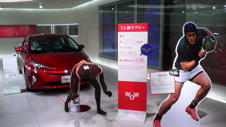 新車の他、企画展示コーナーが意外と見ごたえあります