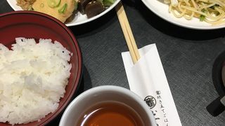 早朝のブッフェ