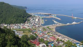 羅臼市街が良く見えます