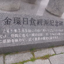 台座部分に簡単な解説が刻まれていました