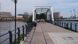 廃線跡を利用した遊歩道です。