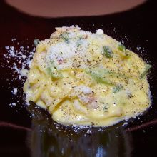 ランチコースのパスタ(カルボラーナ)