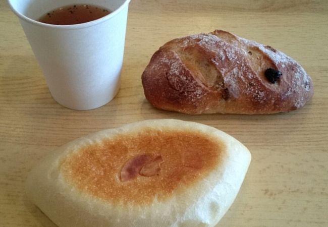 イートインでコーヒーとスープが無料