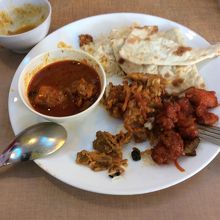 カレー&魚の唐揚げ