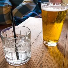 波花ショットとロングボードビール