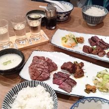 牛たん３味ランチセット　娘