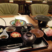 アグー豚の陶板焼き御膳(^^)/