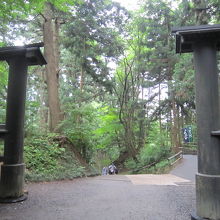 ７総門跡から月見坂方面