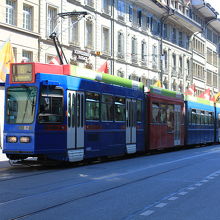 シュピタール通りを走るトラム