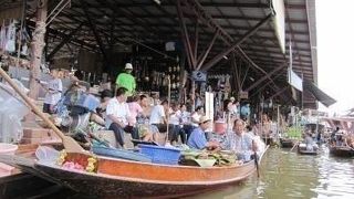 初めての水上マーケット