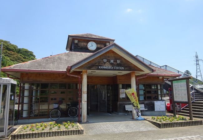 阿佐海岸鉄道の終点　この駅だけ高知県です。