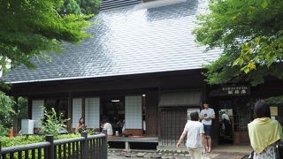 旧日光街道の杉並木にある古民家蕎麦屋