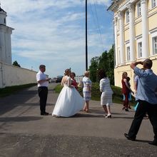 結婚式が行われています