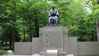 中島公園菖蒲池の東側の林にひっそりと