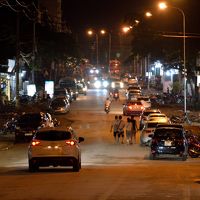 ホテル前の道路