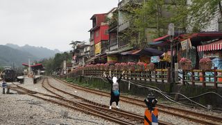 小さな　十分駅！