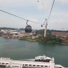 ハーバーフロントからセントーサ島間