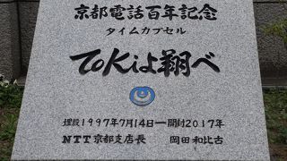 京都電話百年を記念したタイムカプセル