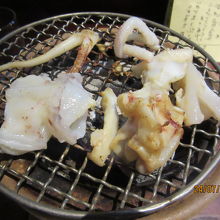 イカげその七輪焼き