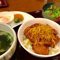朝食 ザンギ丼