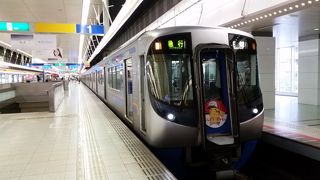 １階が路線バス、2階が電車の駅、３階が高速バスの駅