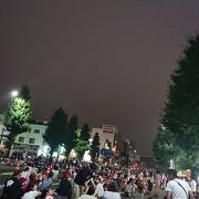 七夕祭りの前日の花火