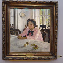 ヴァレンティン・セーロフの絵画「桃を持つ少女」です