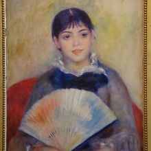 ルノワールの「扇子を持つ女」
