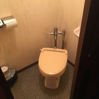 トイレが斜めに設置されていました。