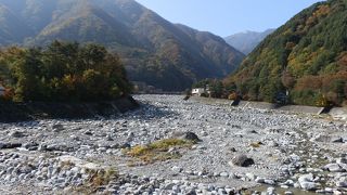 扇状地の典型的な地形「太田切川」