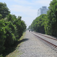 線路が続きます