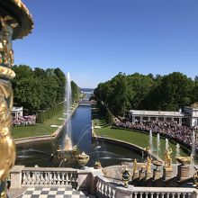 宮殿前のテラスからの眺め