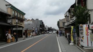 江戸時代の街並みでないことに注意