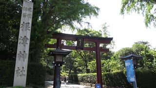 徳川家宣胞衣塚などもある由緒ある神社です