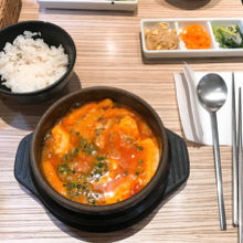 豚スンドゥブ+Aセット（ご飯、ナムル）