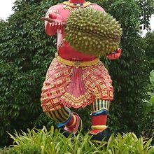 ドリアンを持っているのは何？