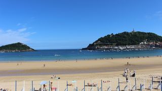 曲線の海岸がきれいでした。