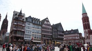 フランクフルトの中心の広場