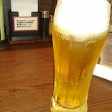 ビールで暑さをしのぐ