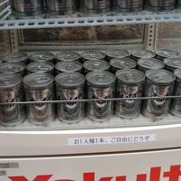 貸切露天風呂には125mlの小さなビール