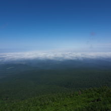 山頂駅から　雲海が見られました