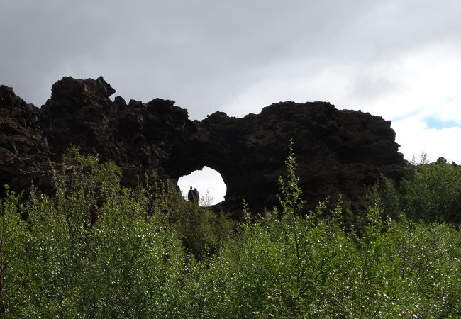 溶岩でできた不思議な岩