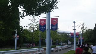 ２つのサッカー場