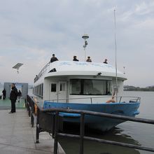 遊覧船で太湖仙島へ