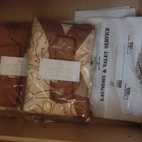 室内着、スリッパ付いていました。