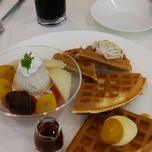 フルーツを使ったスイーツが美味しいです。