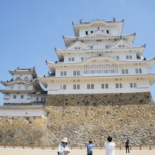 備前丸から見る天守閣